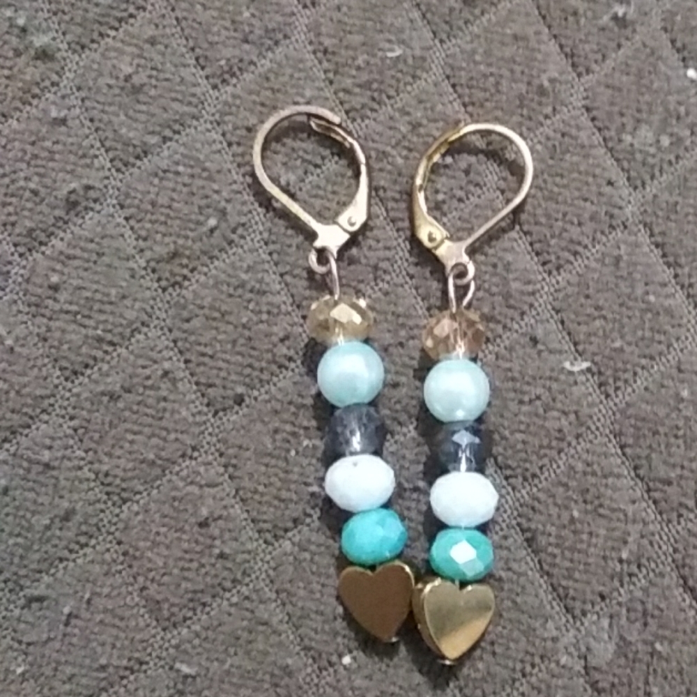 Handmade earings crystal